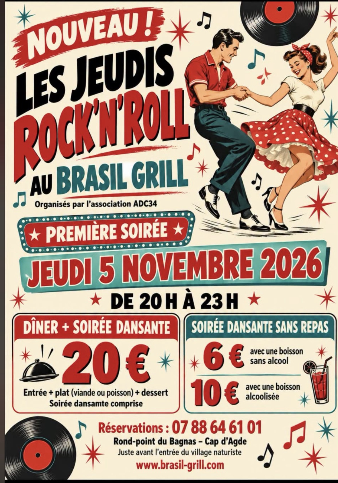Affiche Les Jeudis Rock'n'Roll