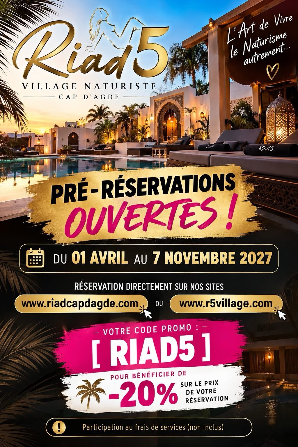 Affiche Pré-réservations Ouvertes !