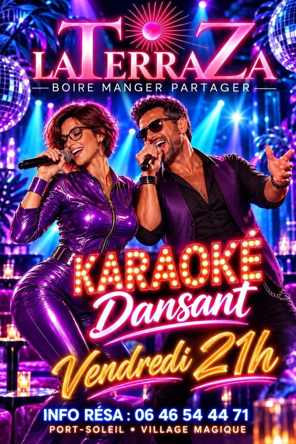 Affiche Karaoké Dansant