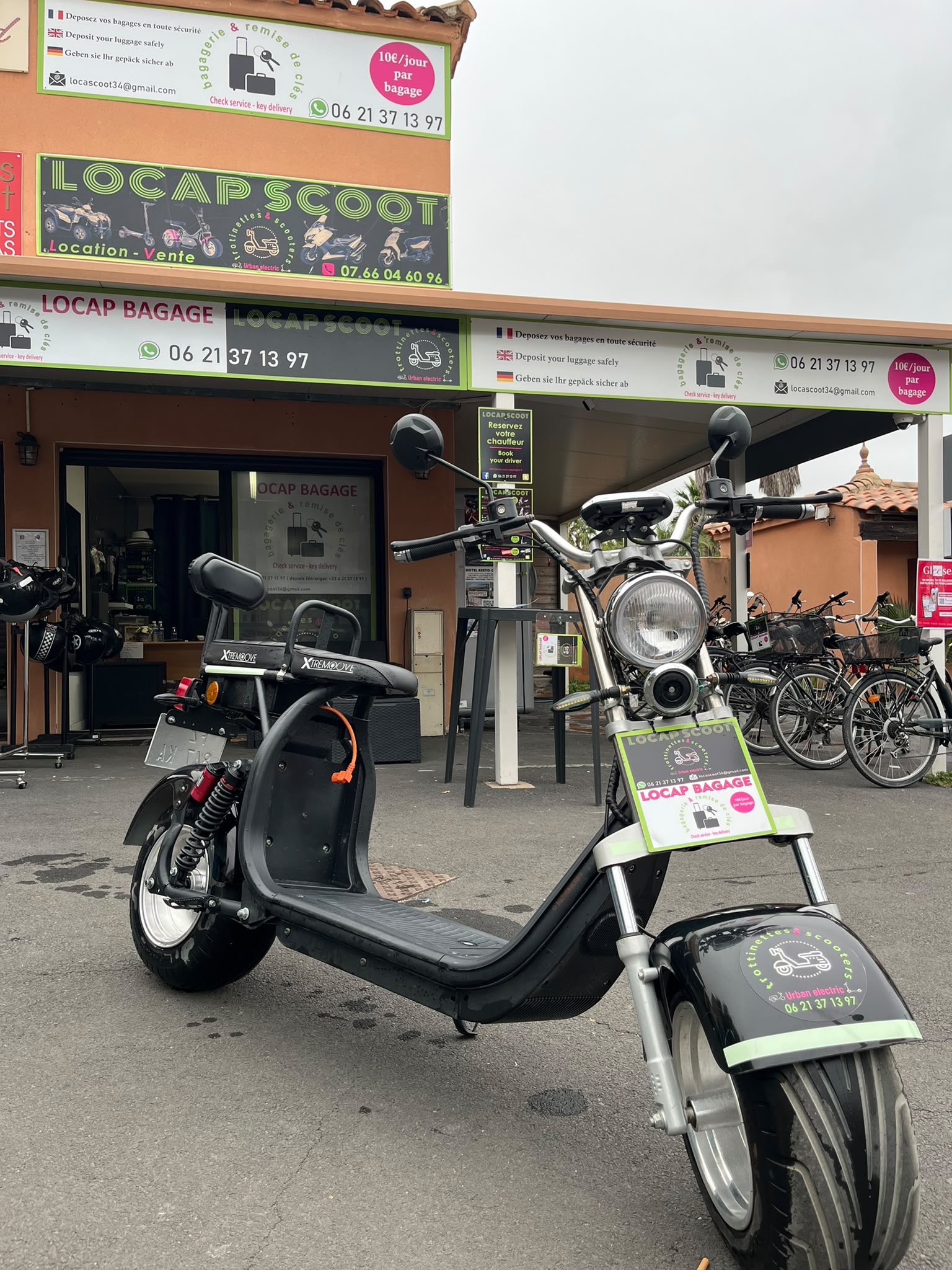Locap Scoot vélo trottinette scooter bike au Village Naturiste du Cap d'Agde — photo 2